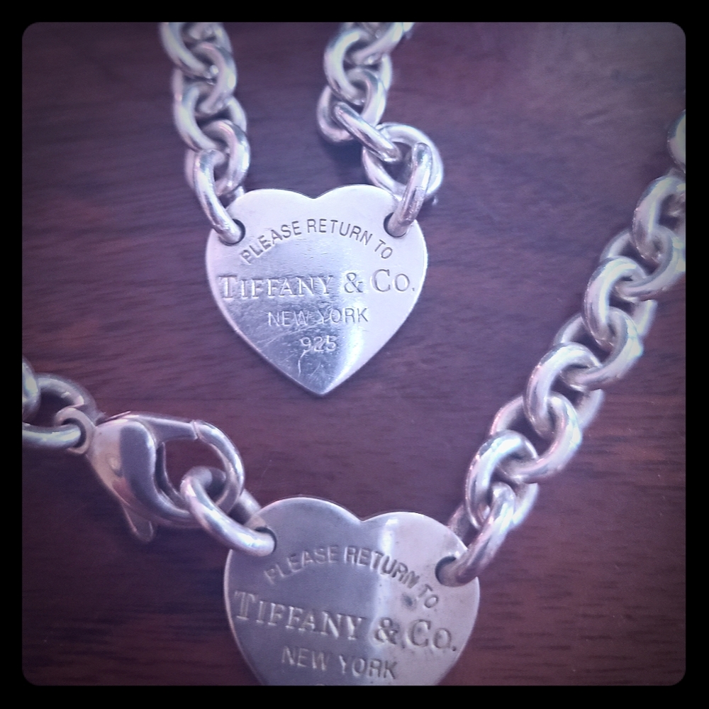 Tiffany necklace and matching bracelet